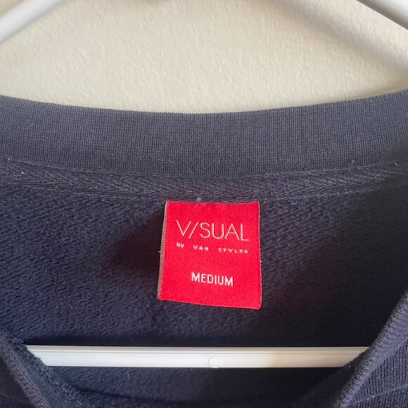 Palm Tree Black Crewneck Size Medium - Picture 3 of 3